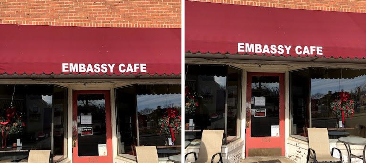 Embassy Cafe Menu